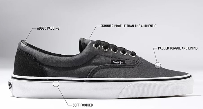 Difference between vans authentic and era best sale